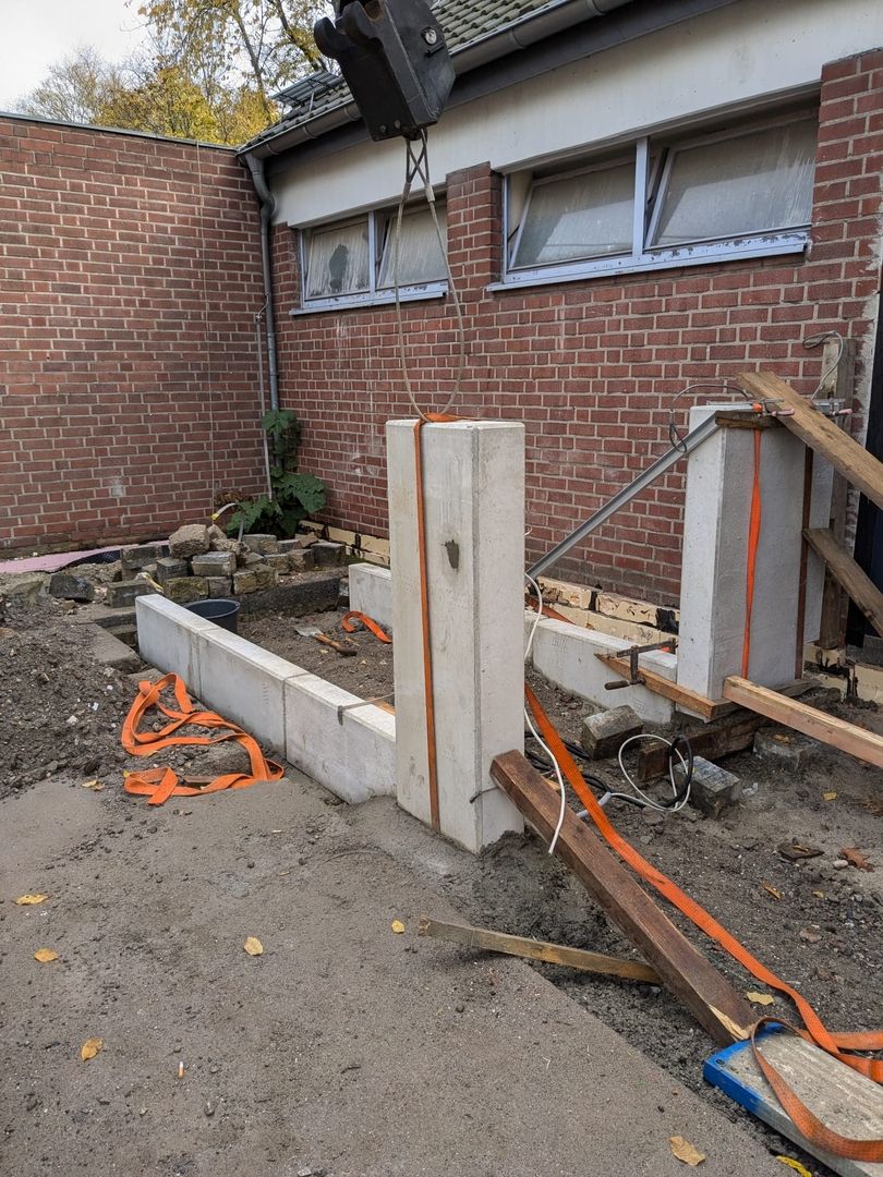 Rohbau und Umbau an einem Einfamilienhaus